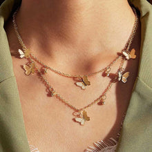 Load image into Gallery viewer, Vintage Multilayer Pendant Butterfly Necklace
