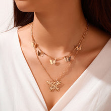 Load image into Gallery viewer, Vintage Multilayer Pendant Butterfly Necklace

